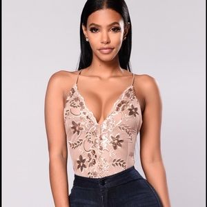 Fashion Nova Sequin Bodysuit
